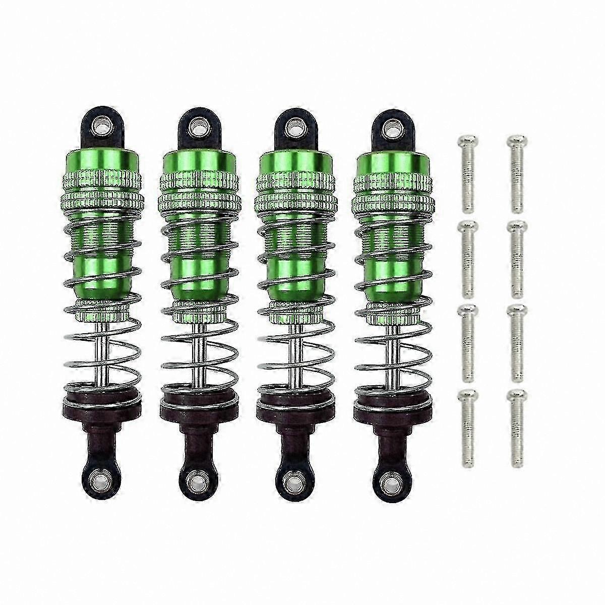Metal and Oil Damper Set for 1/16 RC Car Models, 4pcs High-Performance Shock Absorbers for Enhanced Stability and Control