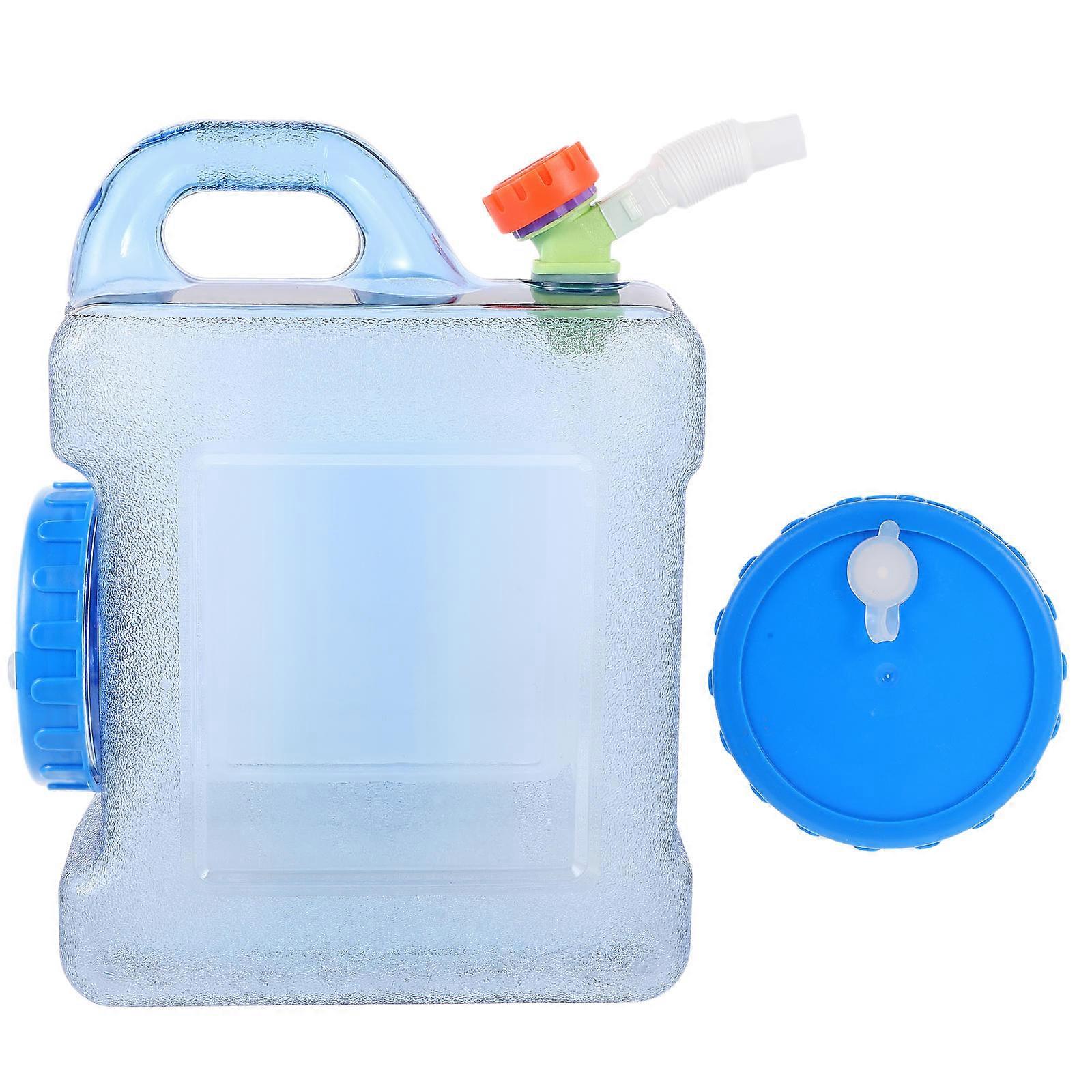 Water Storage Container Vehicle-Mounted Water Container Outdoor Survival Hiking Blue Pc Material for Water Storage 1Set