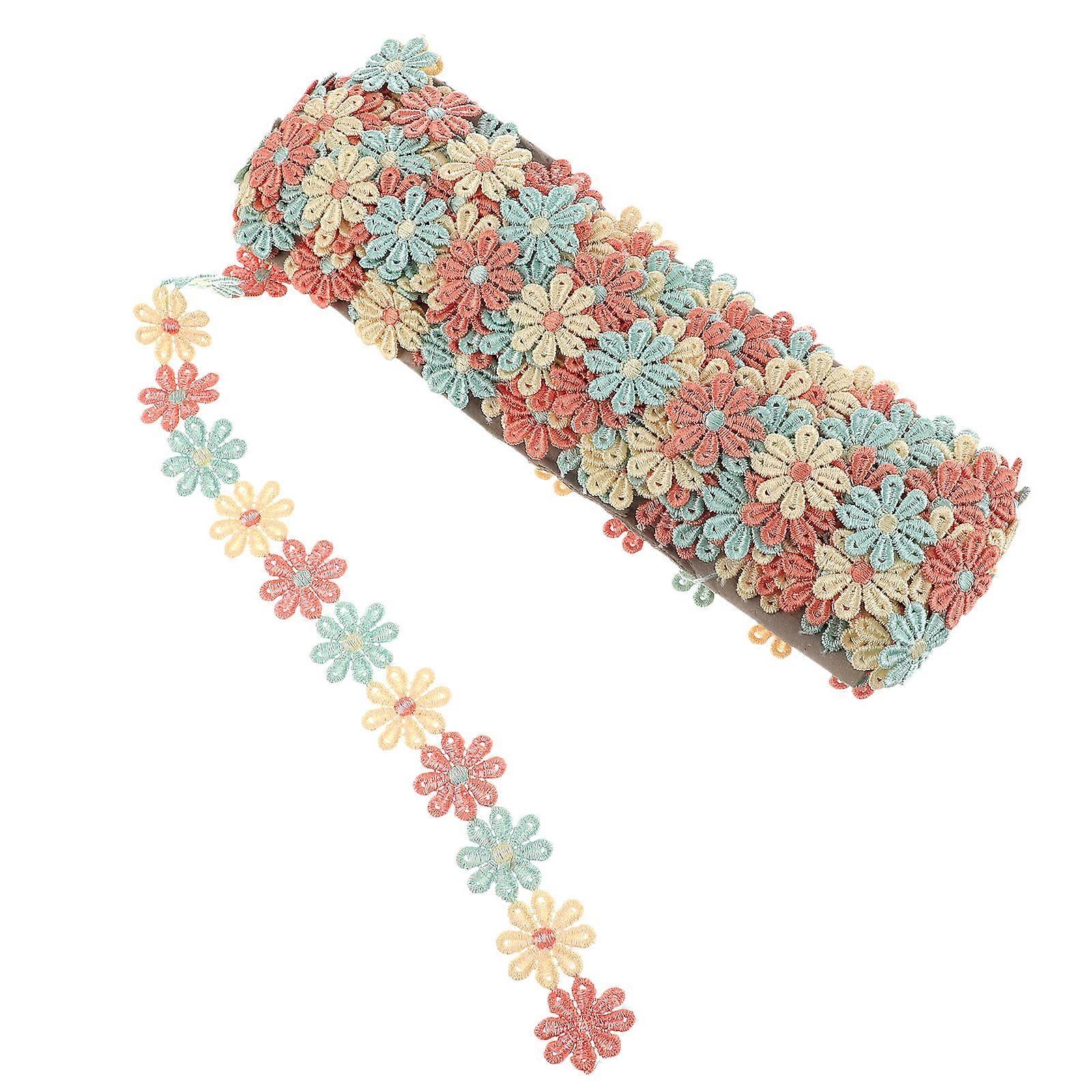 Sewing Accessories Embroidered Braid Trim for Diy Projects Multi Polyester Embellishing 1 Set
