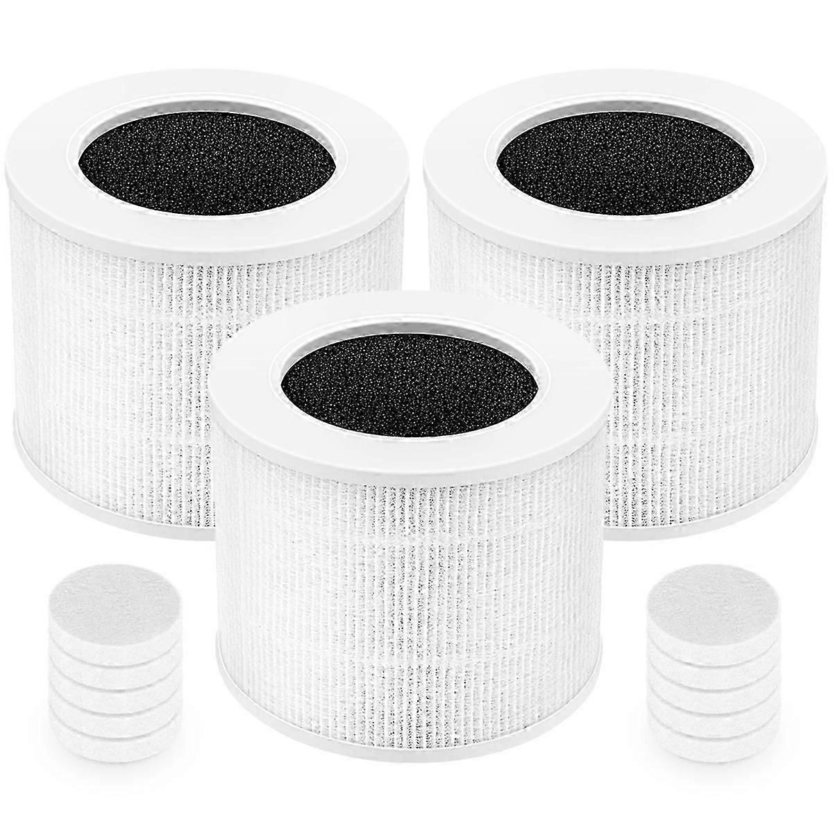 3 Pack Core Mini Replacement Filter for Core Mini Air Purifier - H13 True HEPA 3-in-1 Air Filter