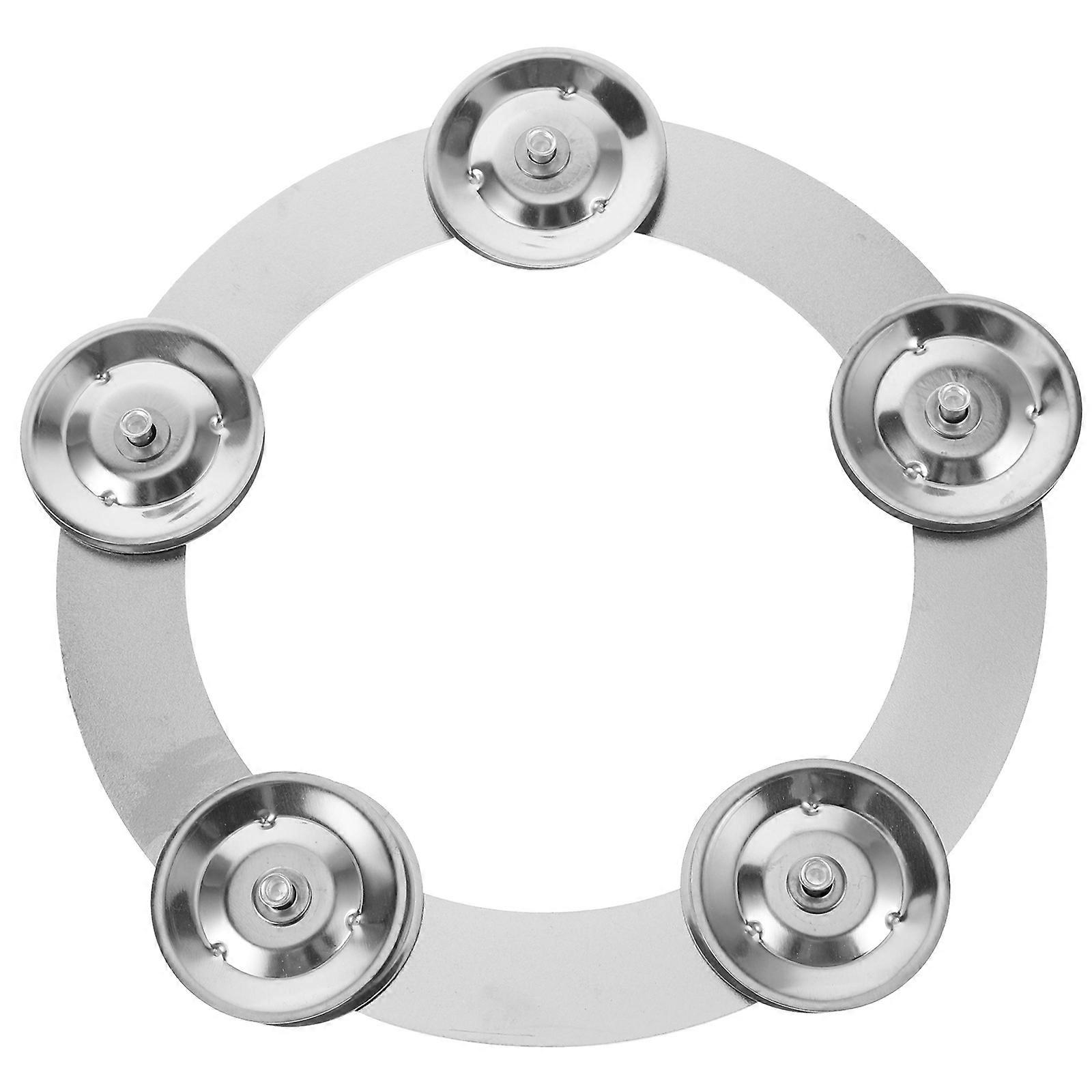 High Hat Compatible Metal Tambourine Cymbal Percussion Upgrade Simple Installation Clear Sound Enhancement for Drummers Multicolor