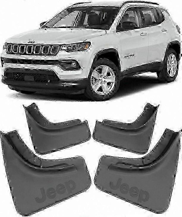 Custom Fit Front and Rear Splash Guards Mud Flaps for 2017-2023 Jeep Compass SUVs