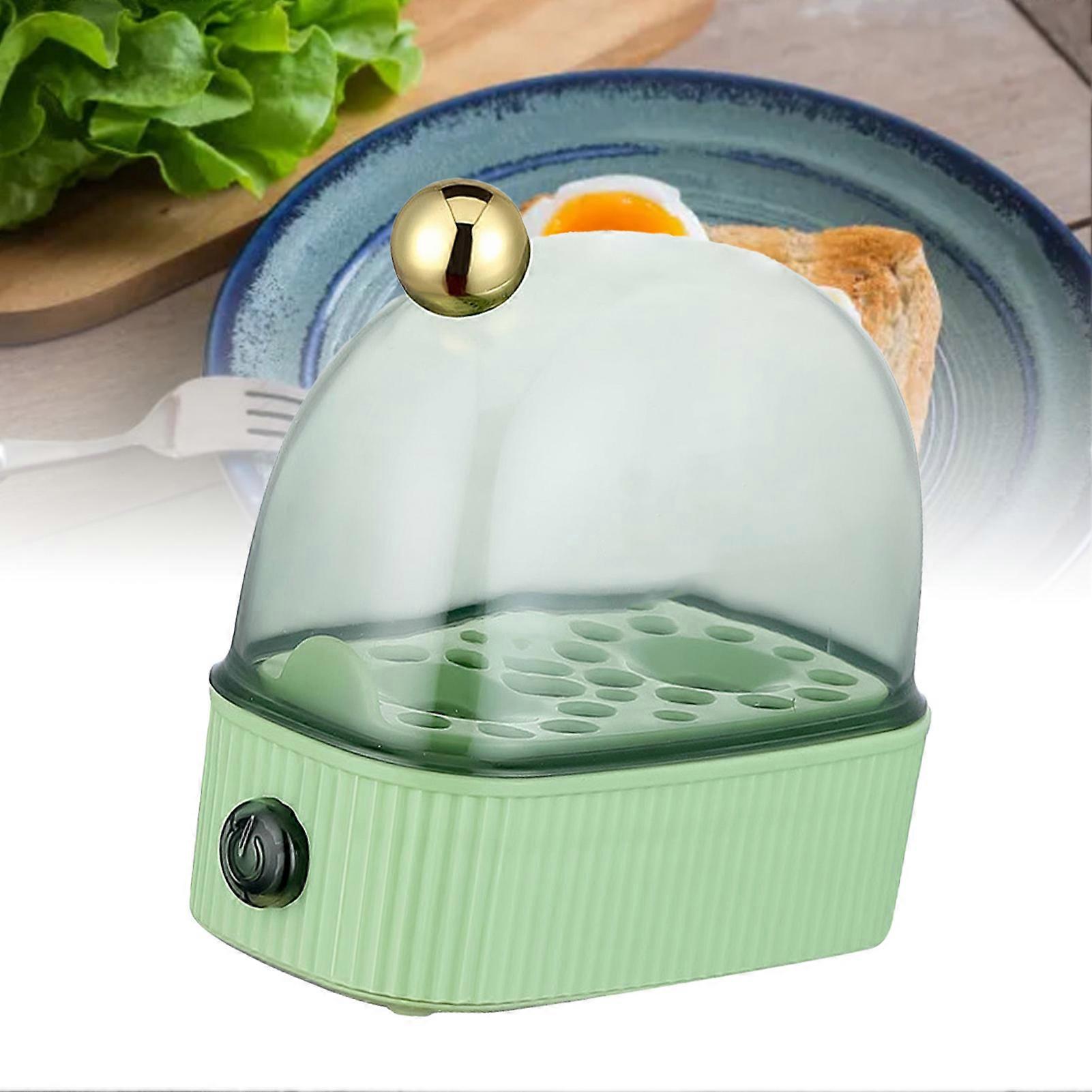 Electric Egg Steaming Device 2-Egg Capacity 120W Green Plastic