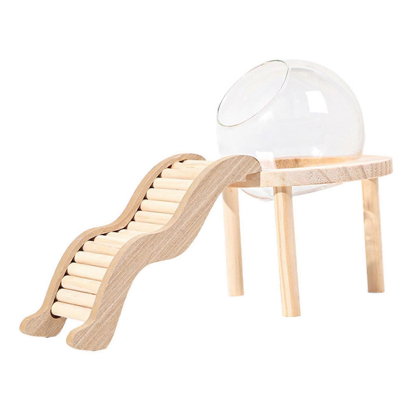Hamster Sand Bath Container - Acrylic Shower/Digging Room for Mice, Gerbils, and Lemmings, Space Capsule S Size