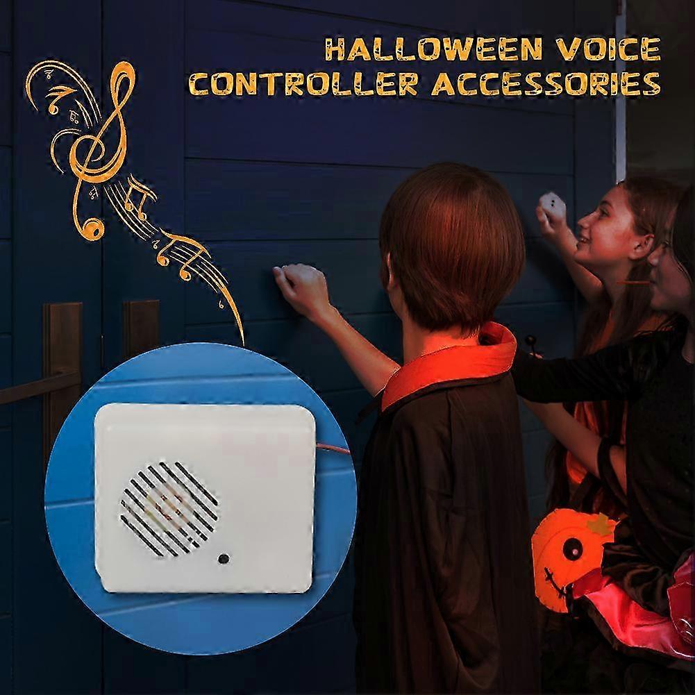 Voice-Activated Scary Halloween Props with Sound Sensor and Scream Speaker for Haunted House and Horror Events