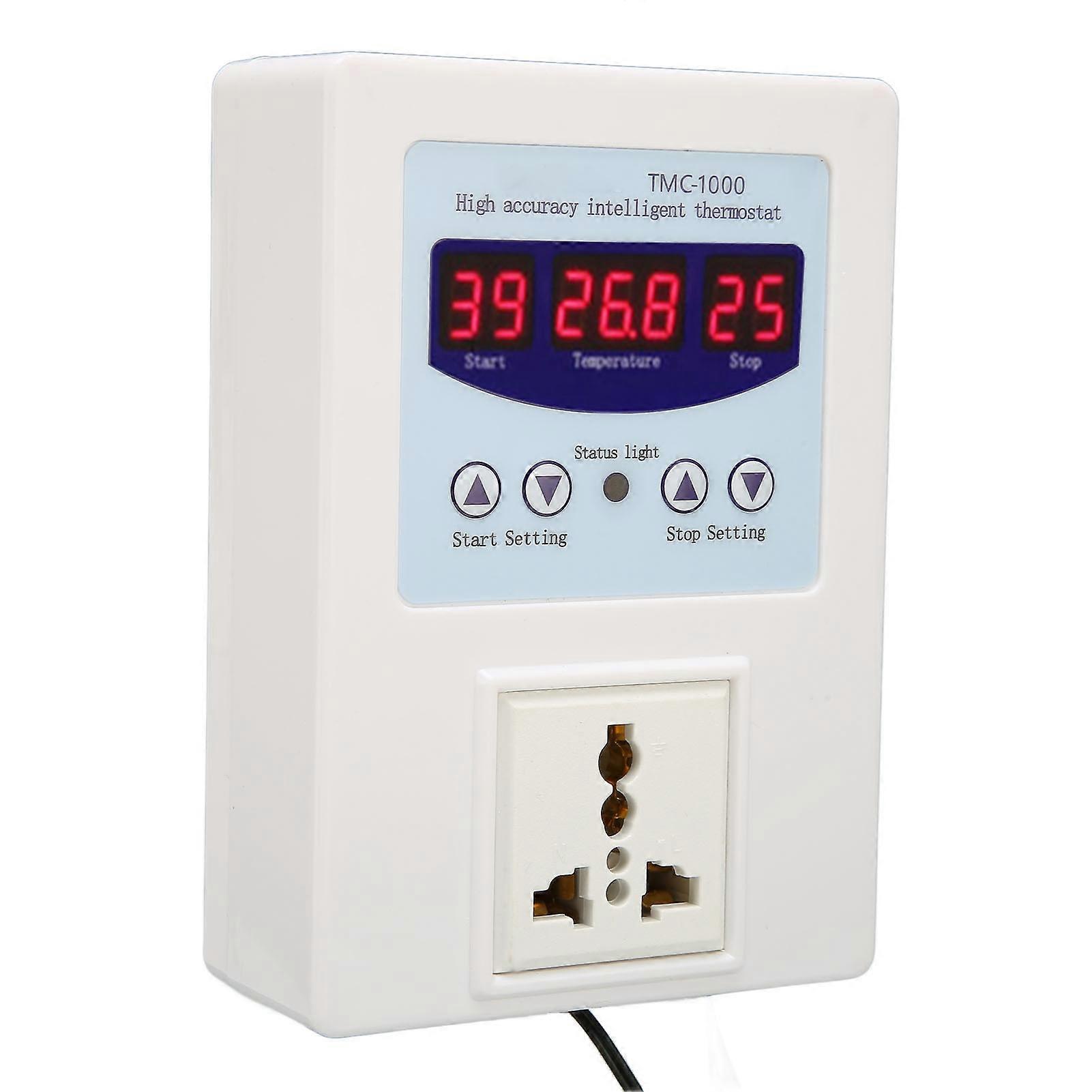 Digital LED Temperature Controller 110-240V Waterproof EU Plug