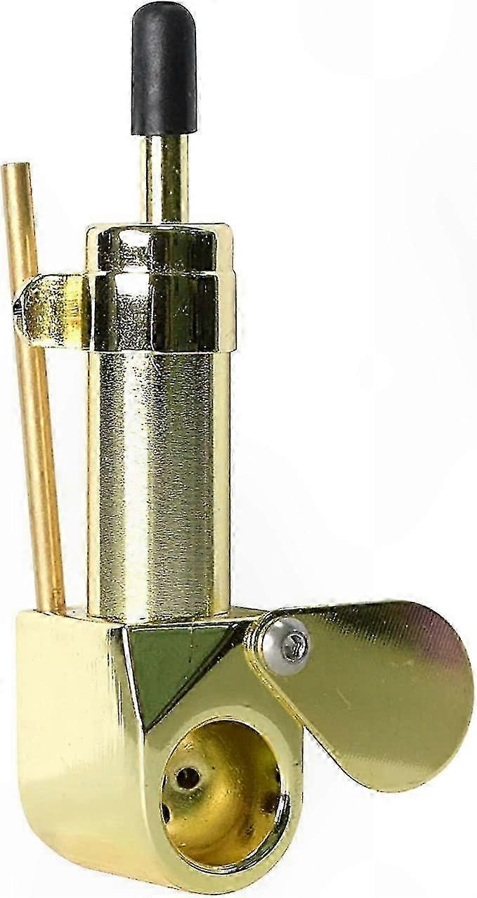 Classic Brass Proto Pipe with Storage and Poker Tool - Portable CNC Machined Vintage Design for Collectors