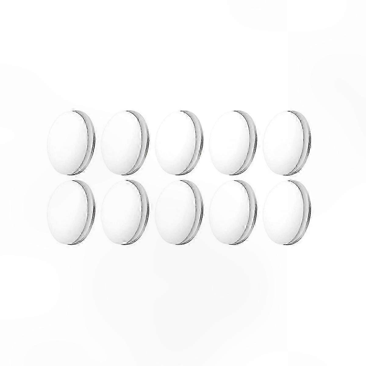 White Magnetic Curtain Weights for Tablecloth, Shower, and Drapery - 10 Pack Bottom Hem Holders