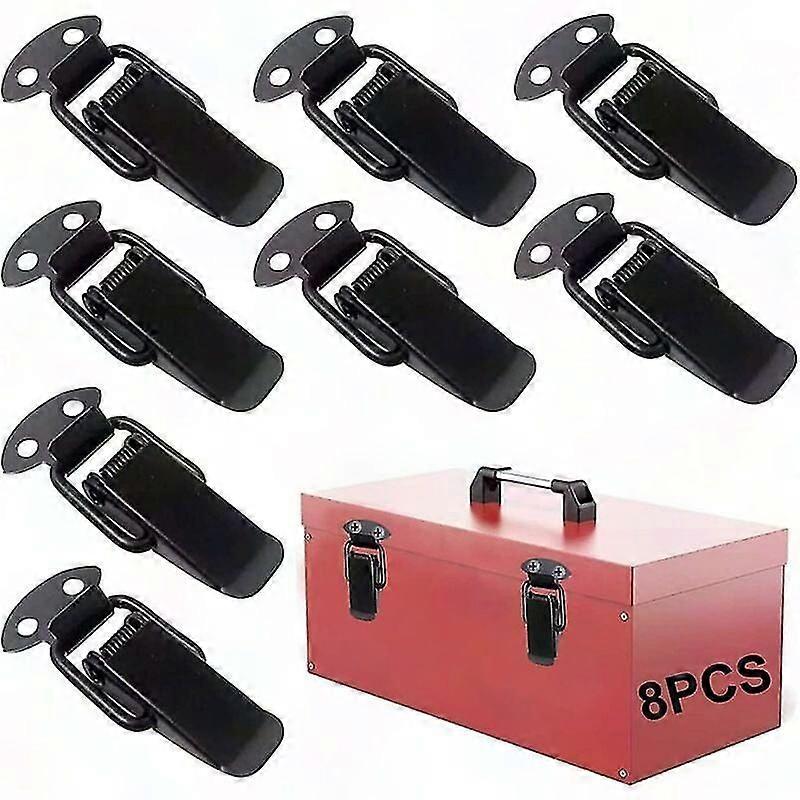 8 Pcs Stainless Steel Toggle Latch Hasp Lock for Cabinet Drawer Toolbox Case 304 Groo