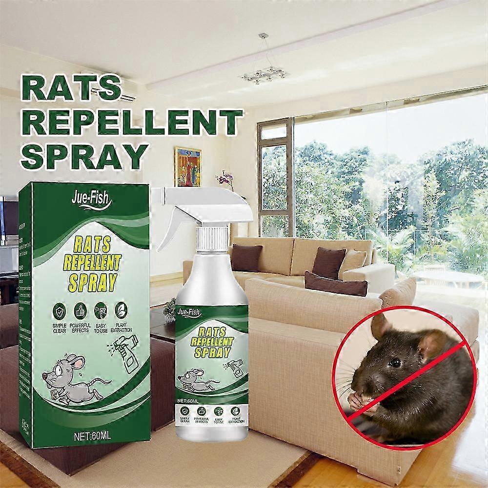 Peppermint Oil Spray 3-Pack, 60ml Each, Natural Rodent Deterrent Solution for Home Use