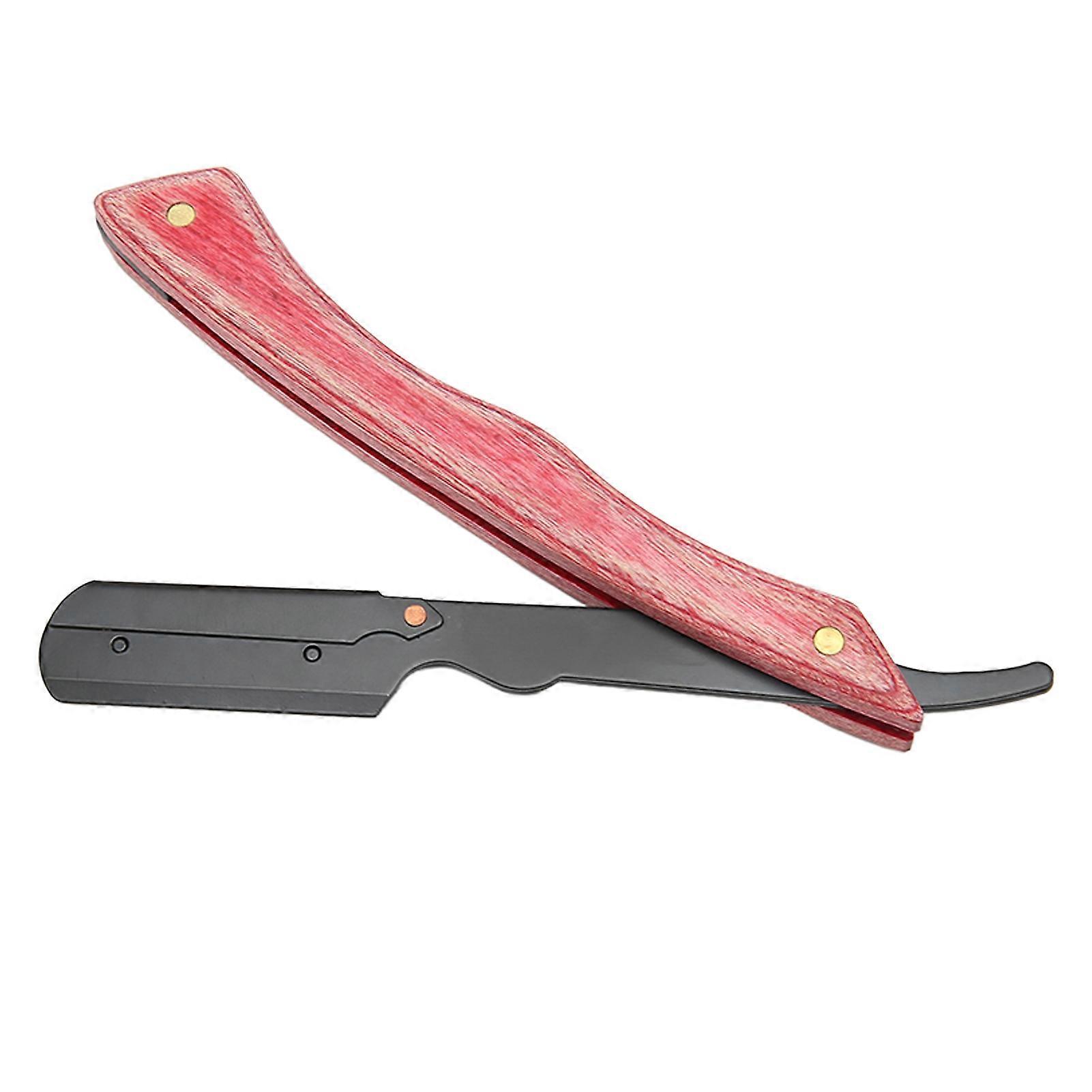 Manual Beard Trimmer Rack Foldable Metal Clip-On Holder Wood & Metal