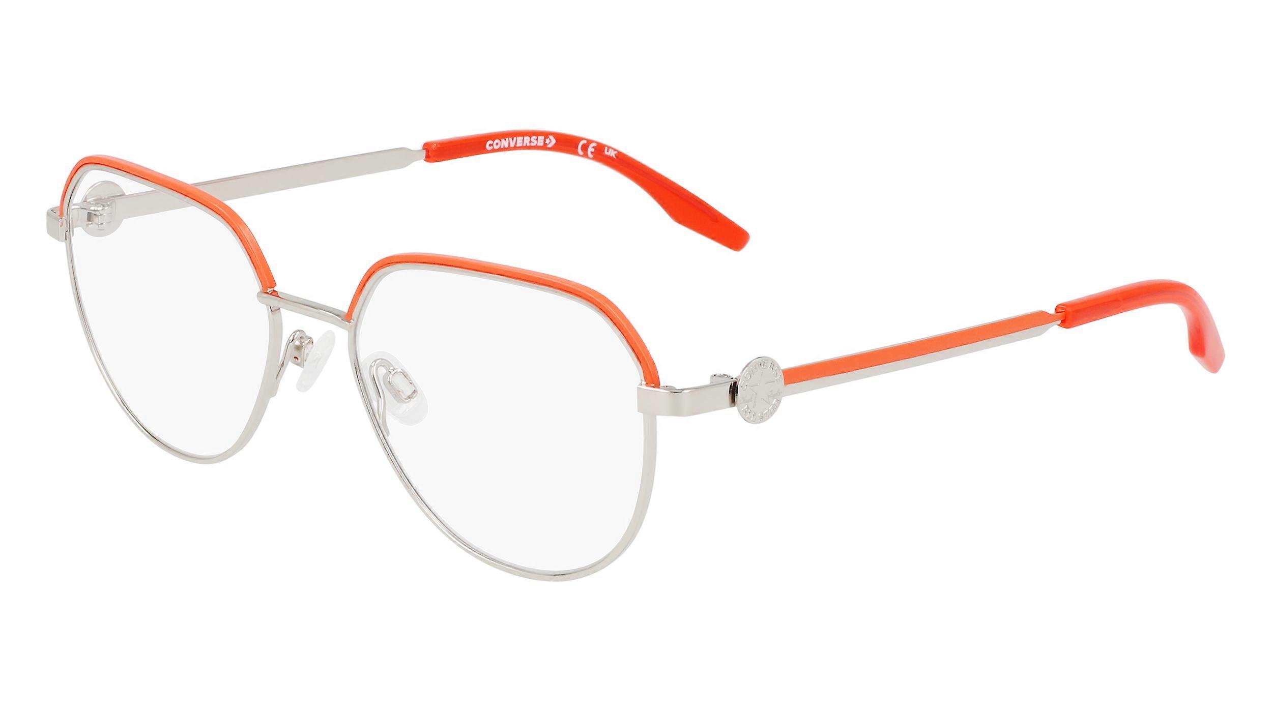 Eyewear Frames CONVERSE CV1028 045 SHINY SILVER/VERMILLION RED 51/17/145 UNISEX