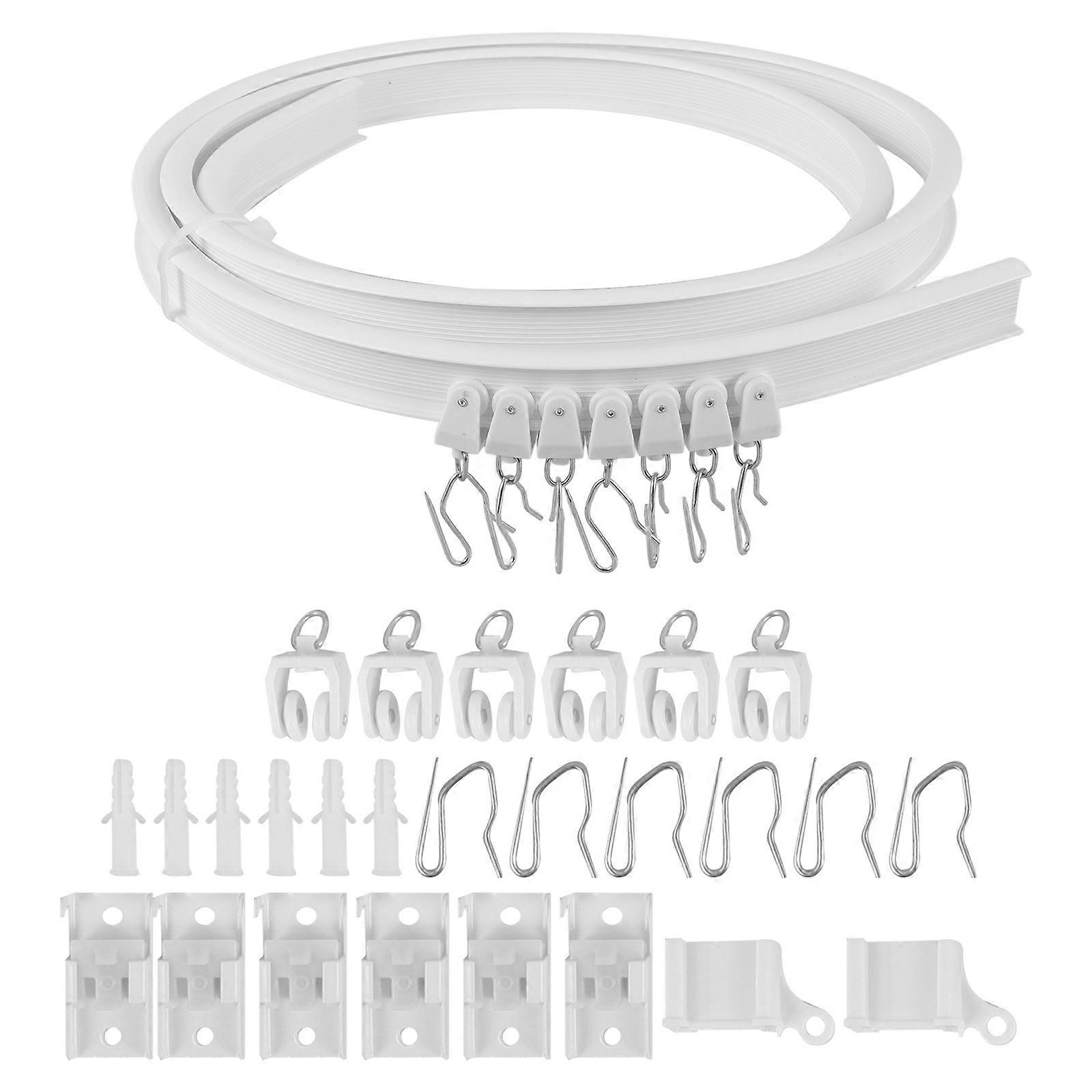 Curved Ceiling Curtain Track Modern Style General Users Window Curtains Various Occasions 25.50X25.50X2.50CM 1Set