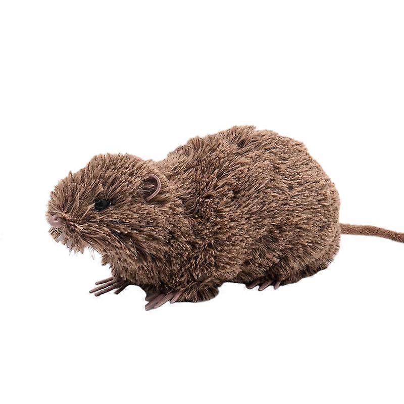 Simulation animal figurines, made of plush material with multiple specifications, in grey and brown, party decorations
