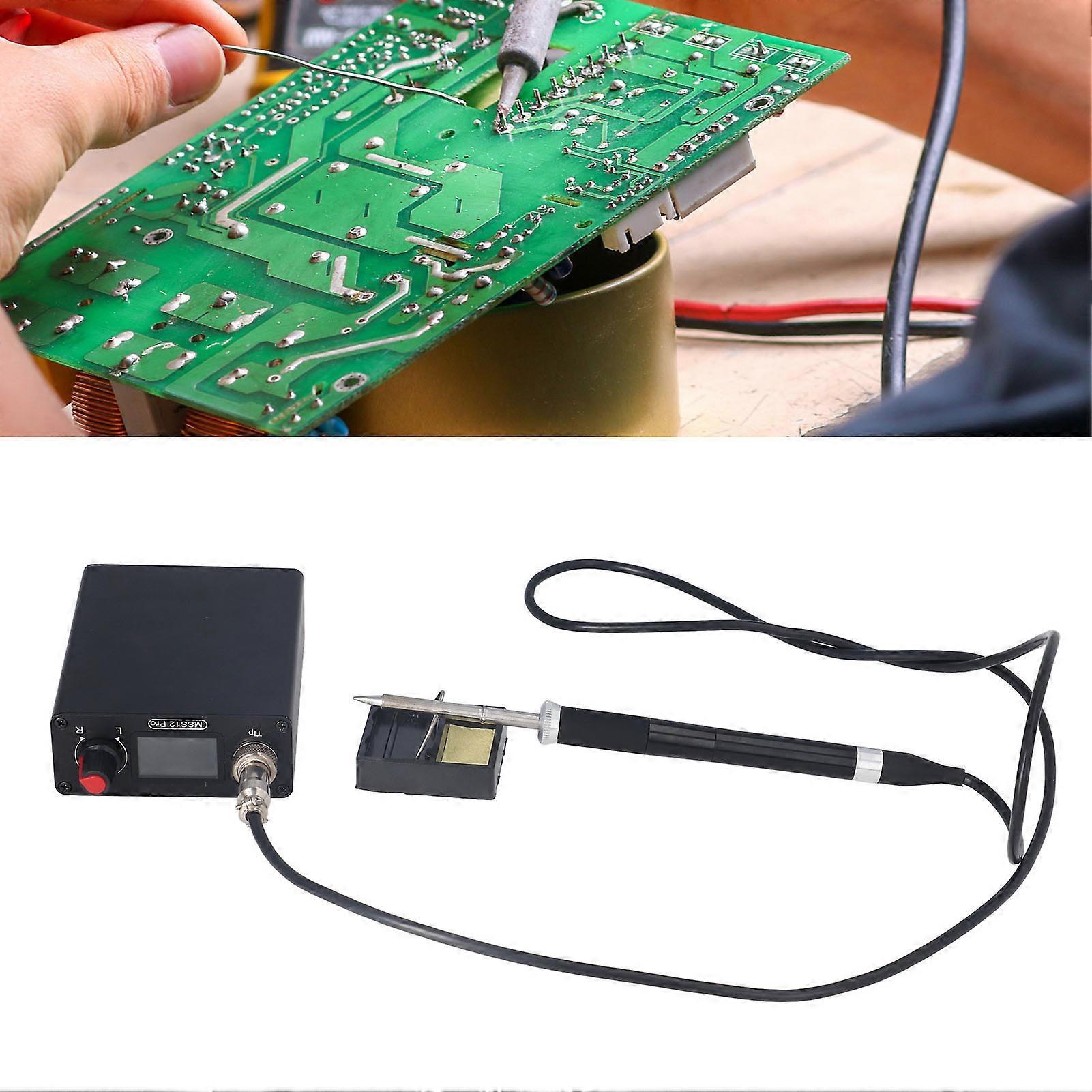 Soldering Iron Station LCD Display Constant Temperature Soldering Station Set with Solder Tip