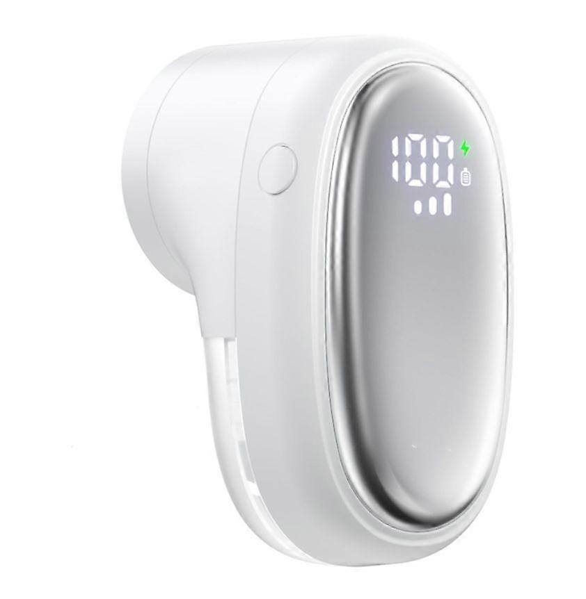 Fabric Shaver 1200mAh Rechargeable Epilator Portable Sweater Shaver with 3 Speeds, LED Digital Display(whtie)