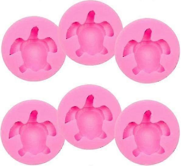 6 Pcs Silicone Molds For Making Turtle Shape Chocolate Turtle Shape Mold For Cake Baking