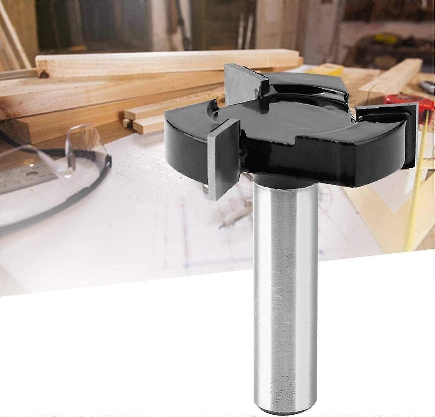 Spoilboard Surfacing Router Bit,CNC 3 Flutes Adjustable T-Shaped Router Bits