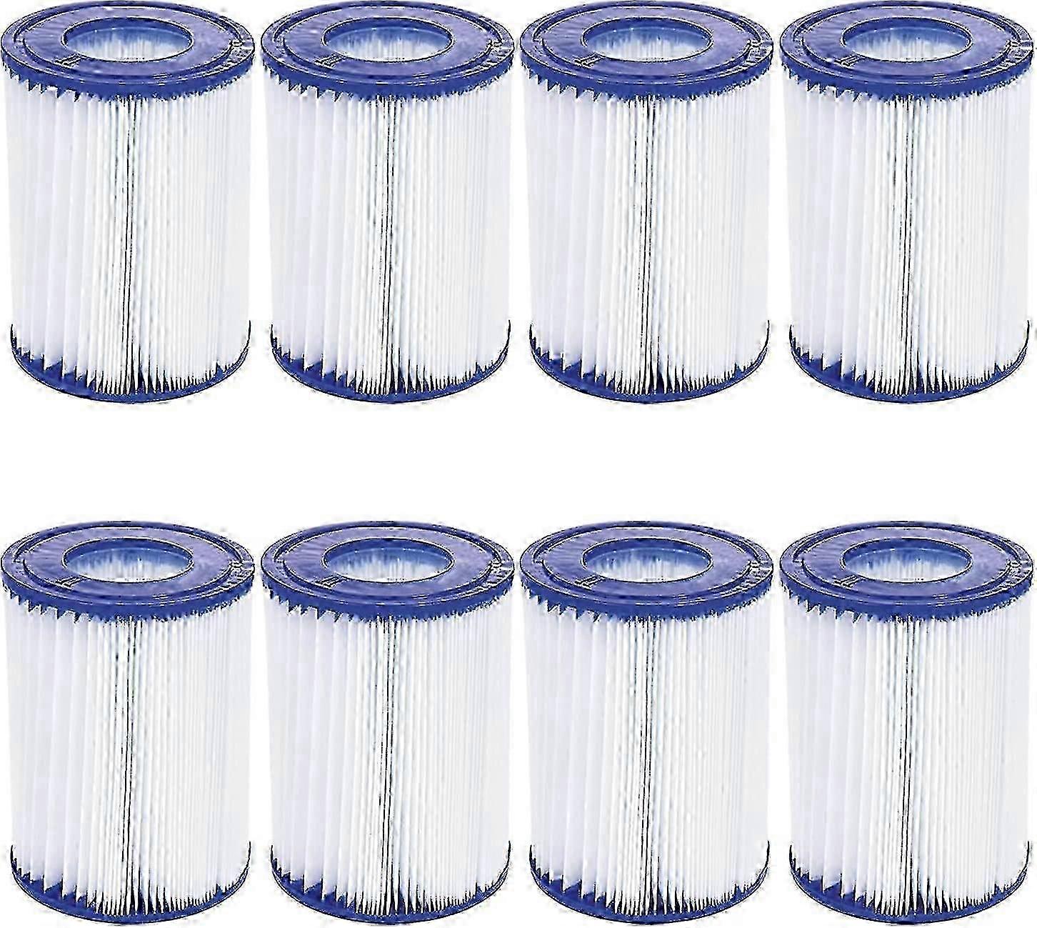 Spa filters for Lay Z Spa hot tubs, 8 pack replacements