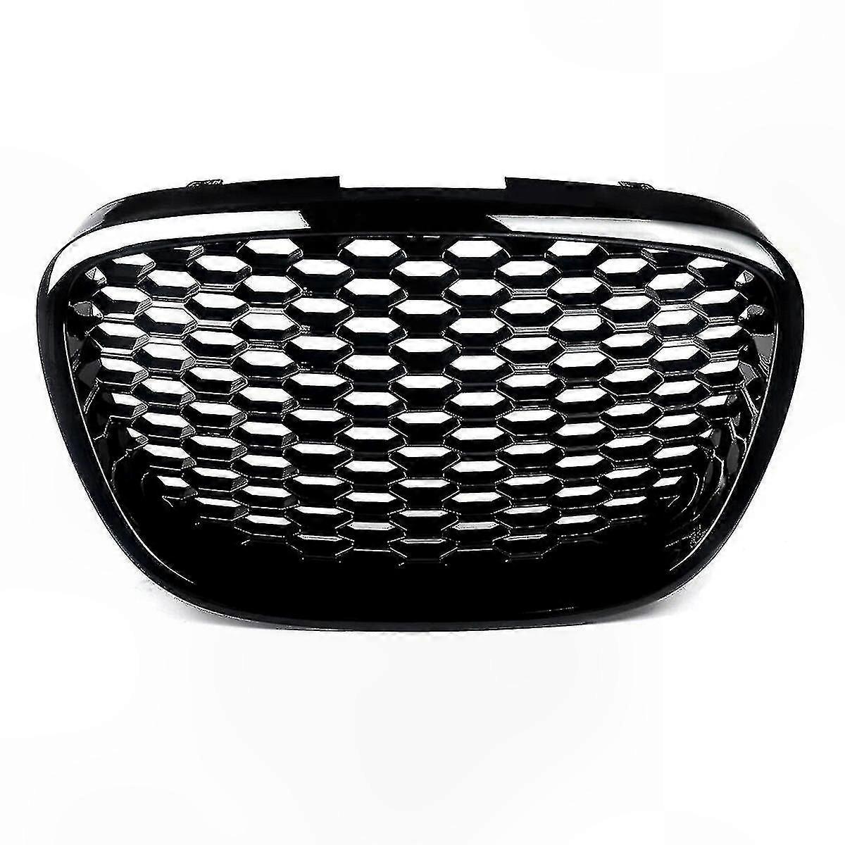 Black Honeycomb Front Grille Mesh for Seat Leon Mk2 Altea Toledo 2004-2009 Bumper Replacement Trim