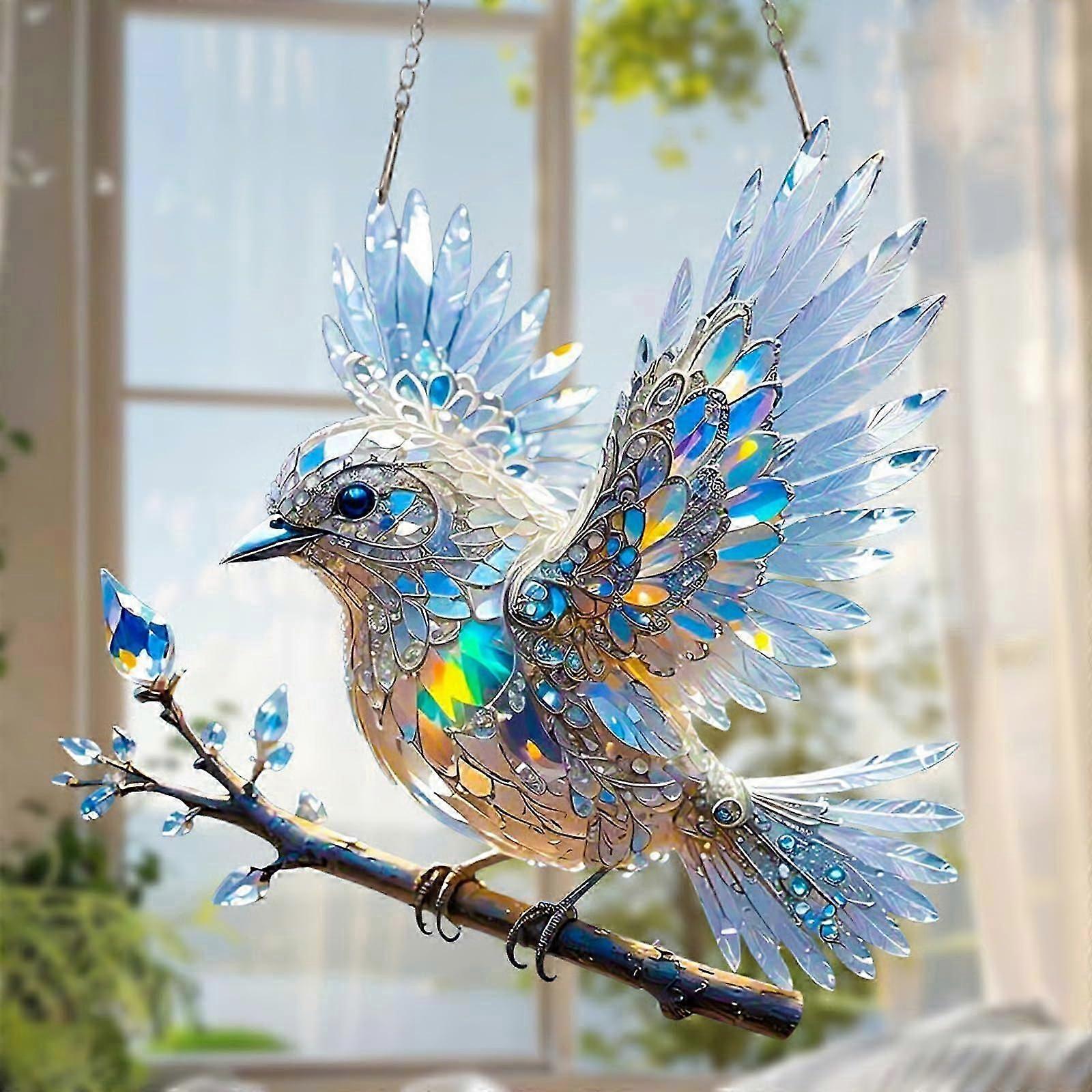 bluebird witraż wiszący ornament