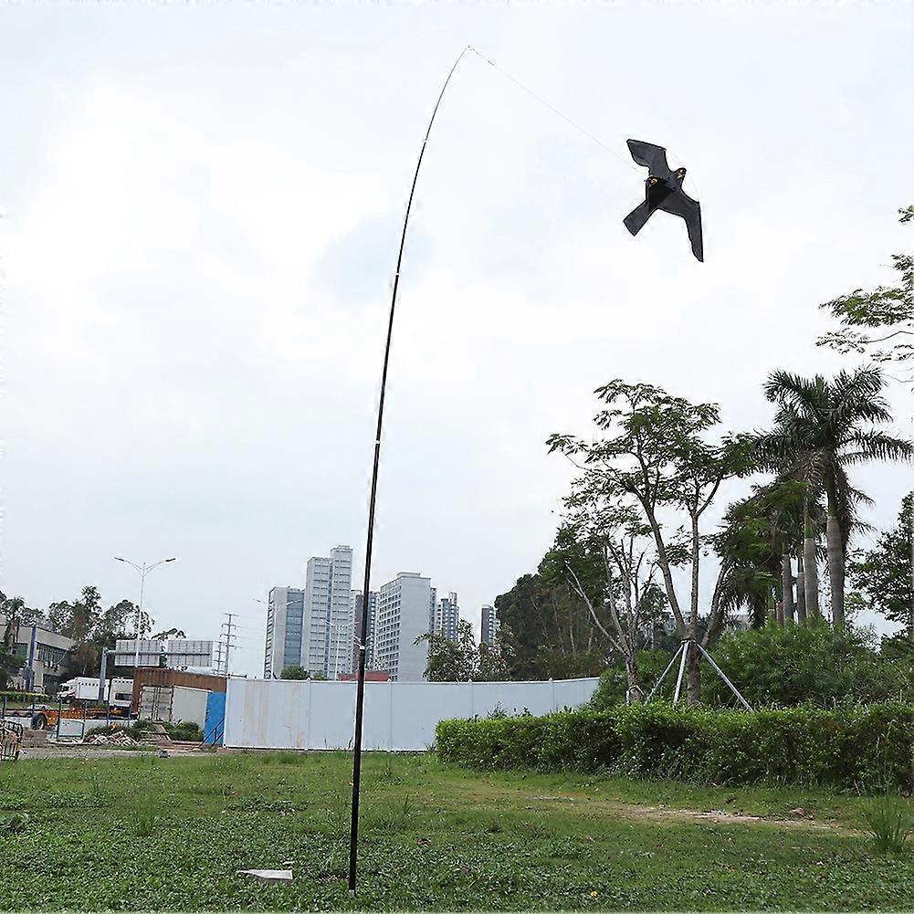 Extendable 5m Telescopic Pole Hawk Kite Bird Repeller Scarer