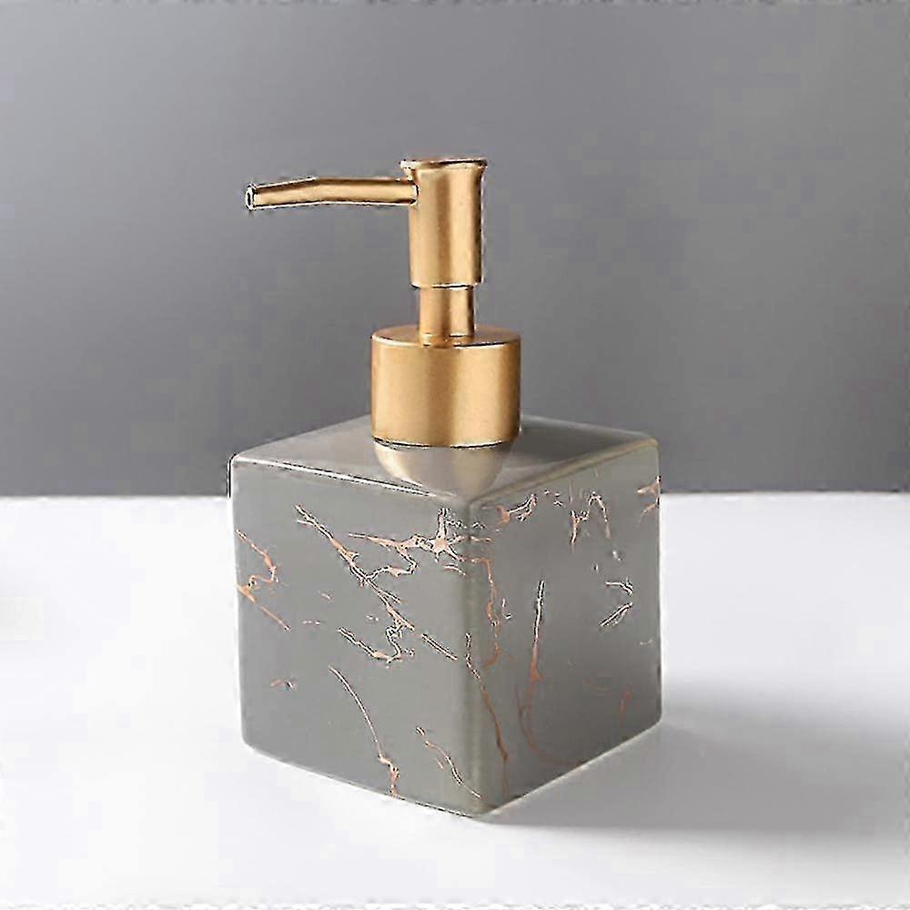 Hand Soap Dispenser Ceramics Bottles 8oz/240ml Marble Grey