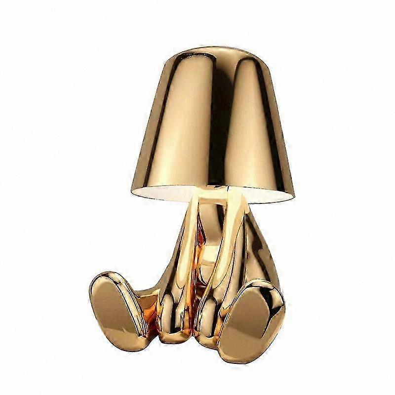 Creative Table Lamp with Gold Finish, Decorative Lighting for Home and Office Use