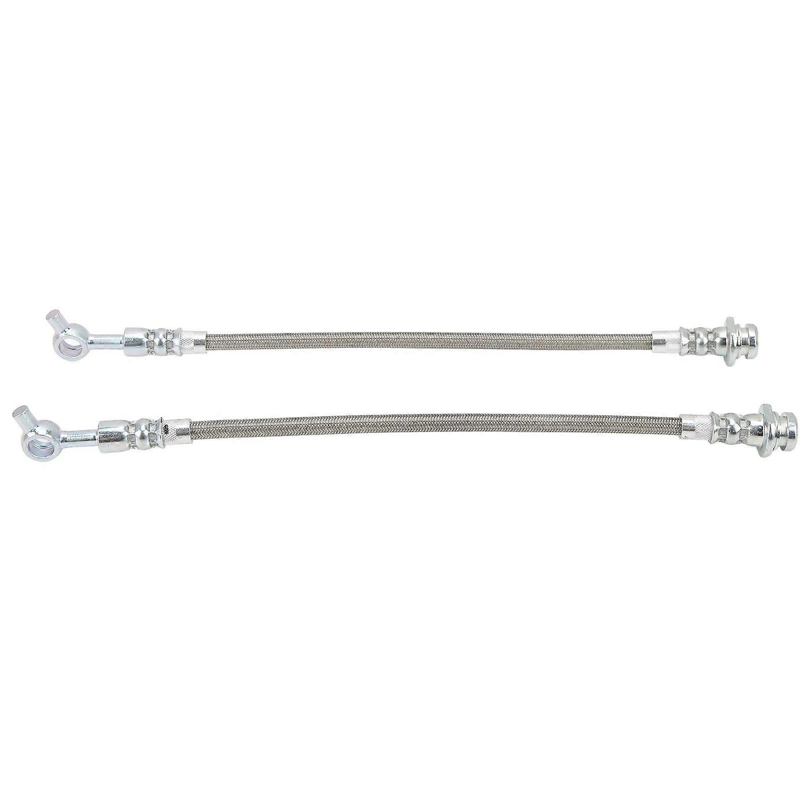 2pcs Front Left Right Stainless Steel Brake Line Set Replacement for Ford Maverick 19881997