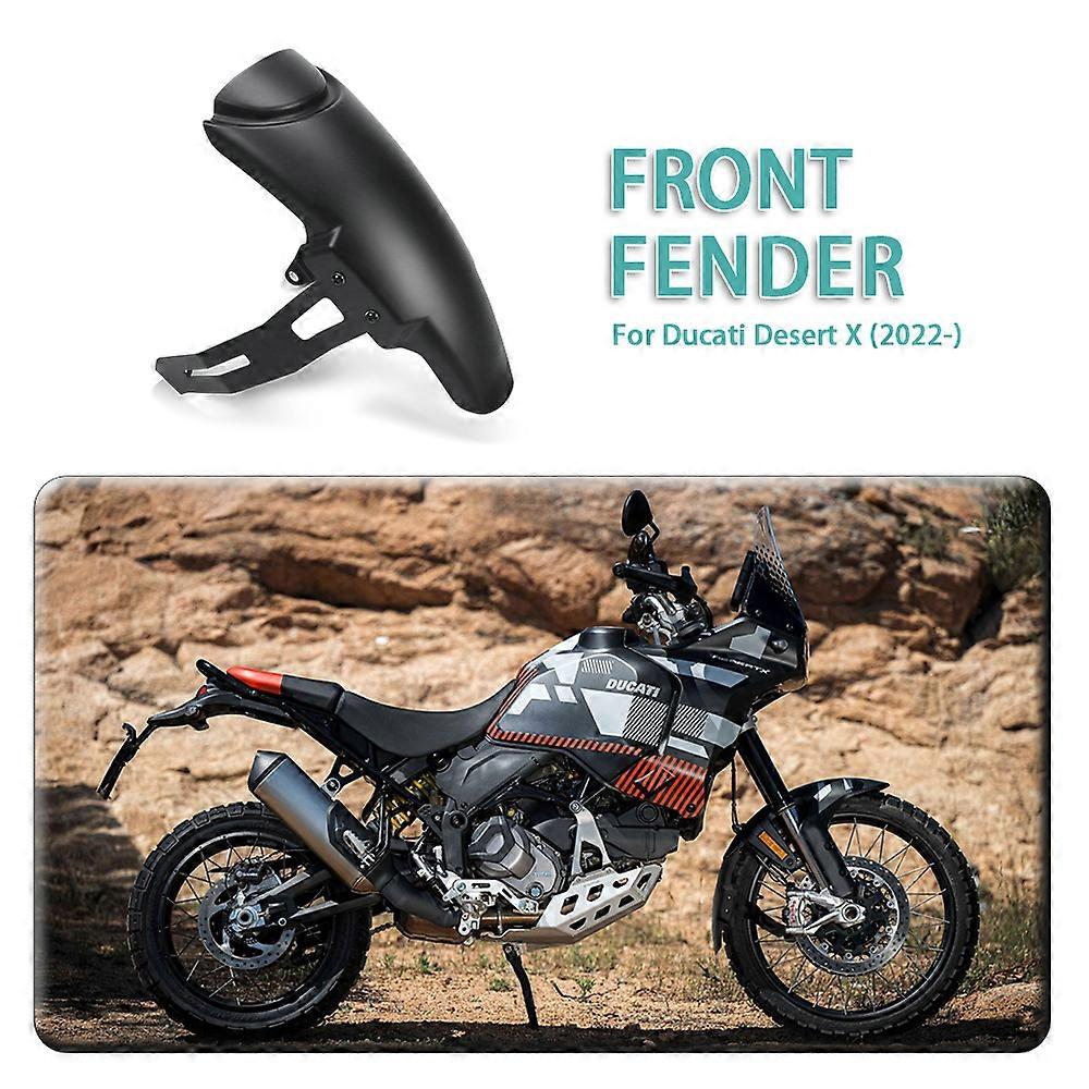 Apply Front Fender Extender For Ducati Desert X DesertX 2022 2023- Motorcycle Accessories Splash Mudguard Fairing Hugger Extension