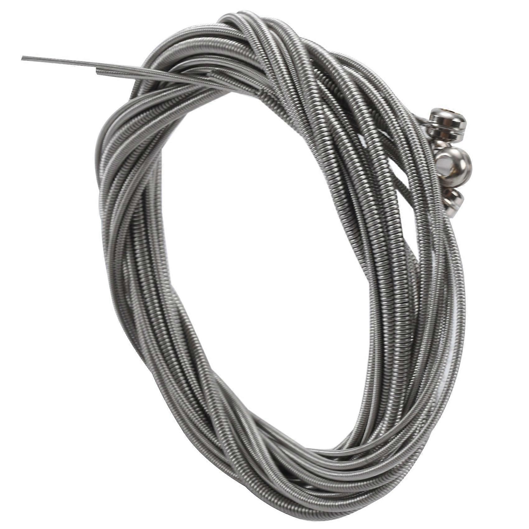 16 Pcs Stainless Steel Bass Strings Bass Guitar Parts Accessories Guitar String Silver Plated Gauge