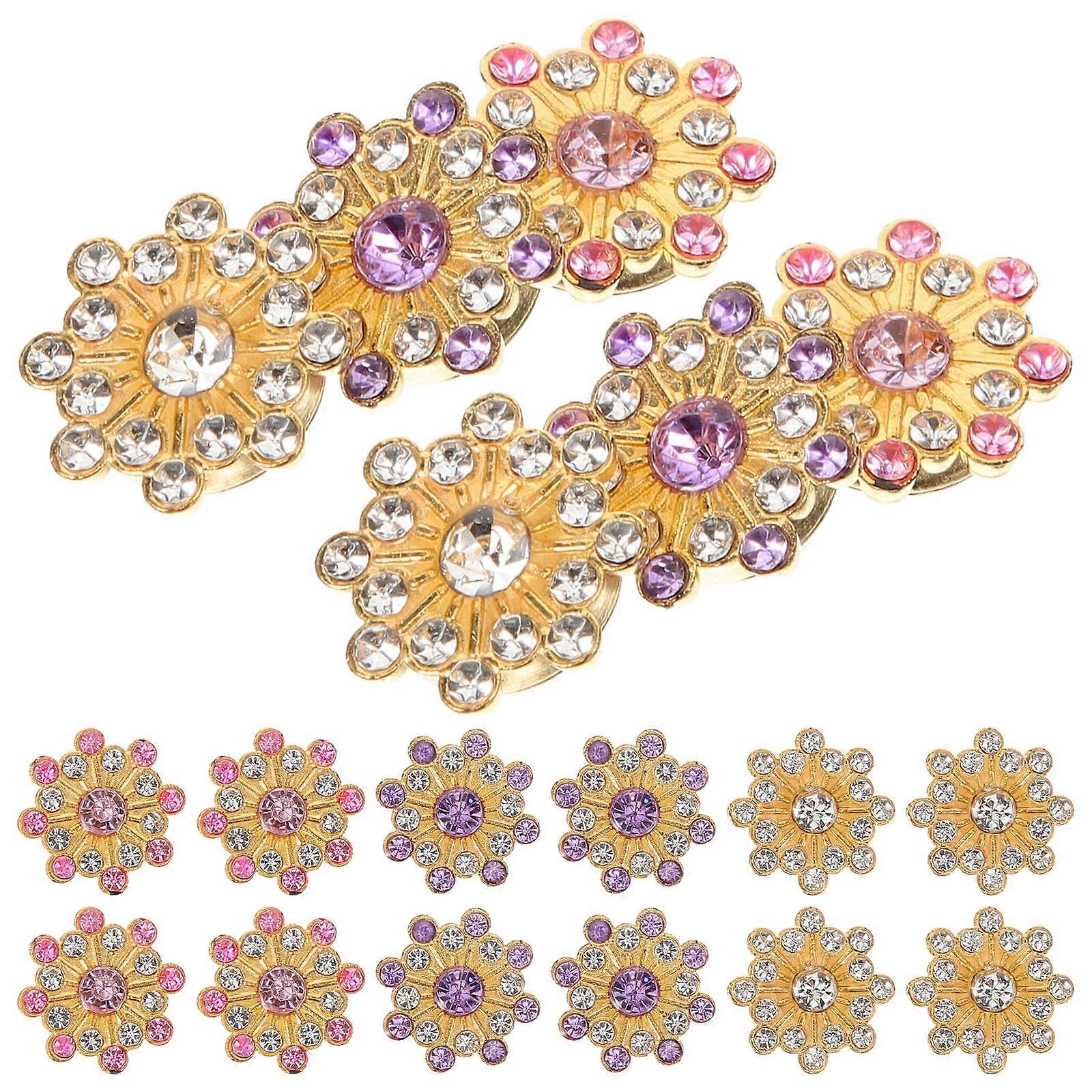 Solar Flower Rhinestone Embellishments for Decoration 150Pcs DIY Craft Accessories
