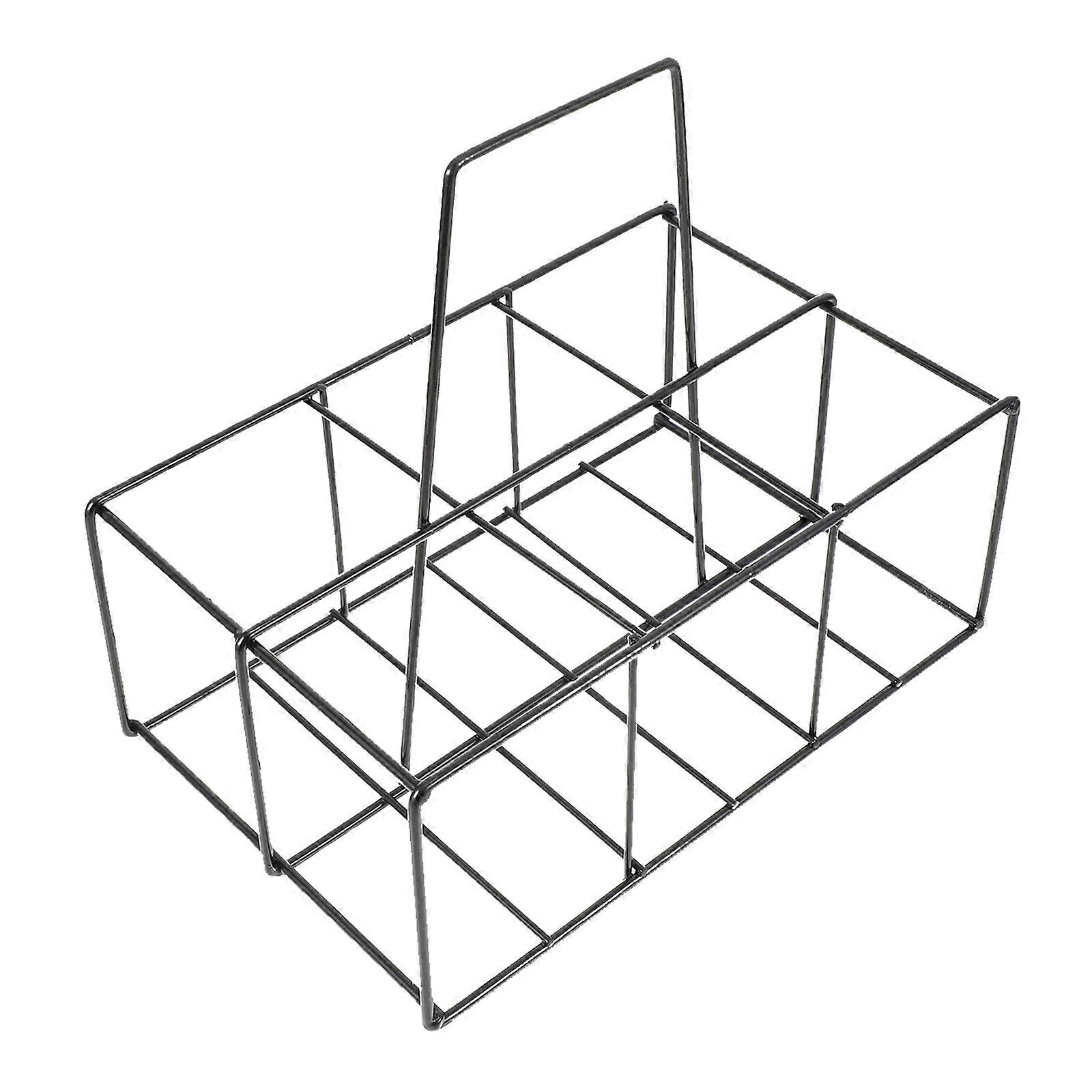 Iron Craft Bottle Storage Rack for Beer Bottle Carrying Rack 6 Slots