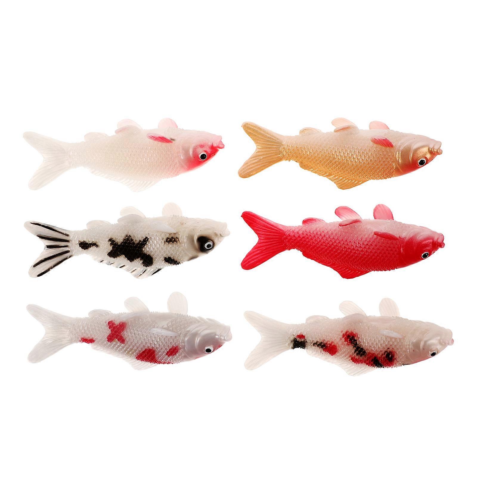 Artificial Fancy Carp Small Fish Statue for Aquarium Decor 30Pcs