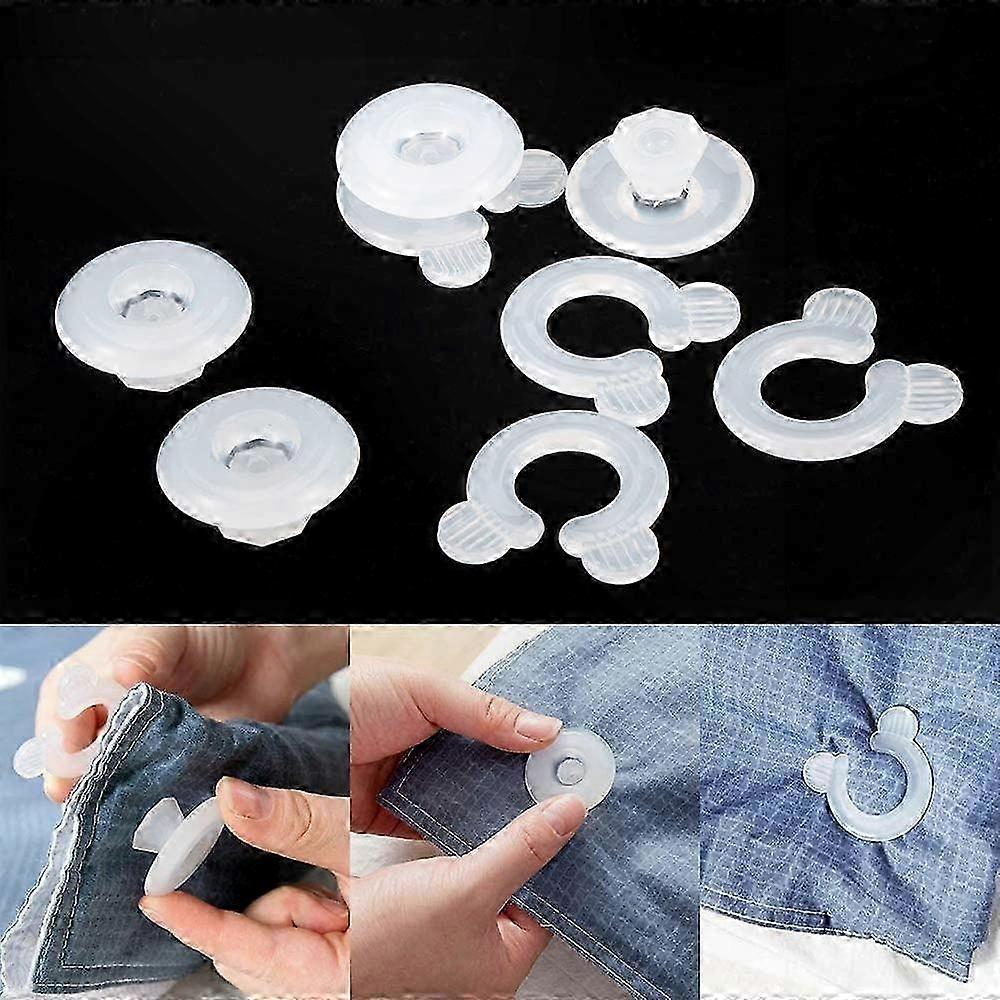 20-Pack Duvet Positioning Clips with Secure Quilt Anchors for Bedding Stability