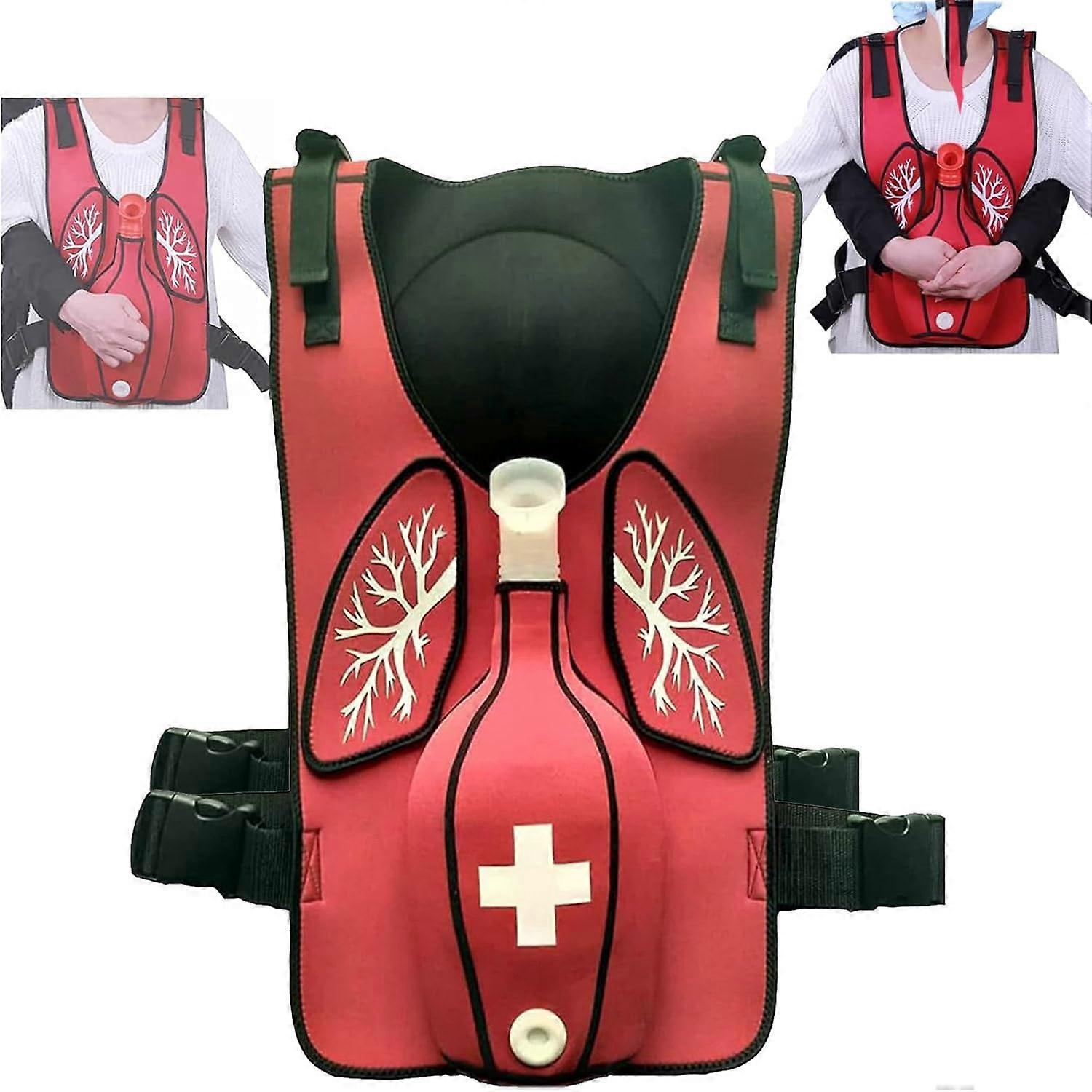 Anti Choking Airway Obstruction Simulation Training Vest Wearable CPR Model Adult Size Teaching Demonstrations Back Slap