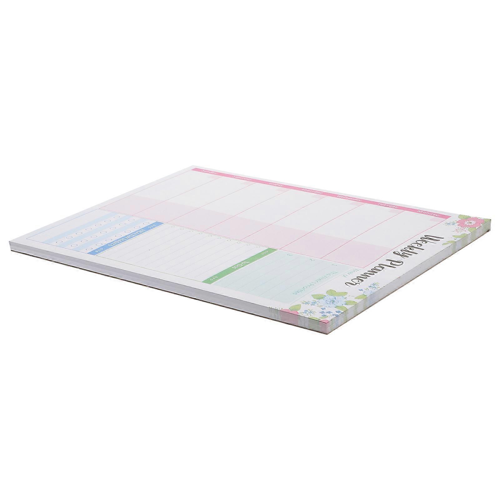 Compact Planner Notepad for Office 3Pcs Multi Color Tearable Note Pads