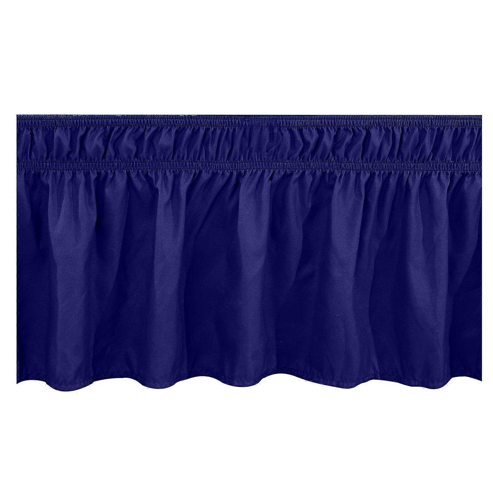 vankin Ruffled Bed Skirt with Elastic Belt and 15 Drop for a Finished Look Under Your Bed, Perfect for Any Style Bedding Clearance