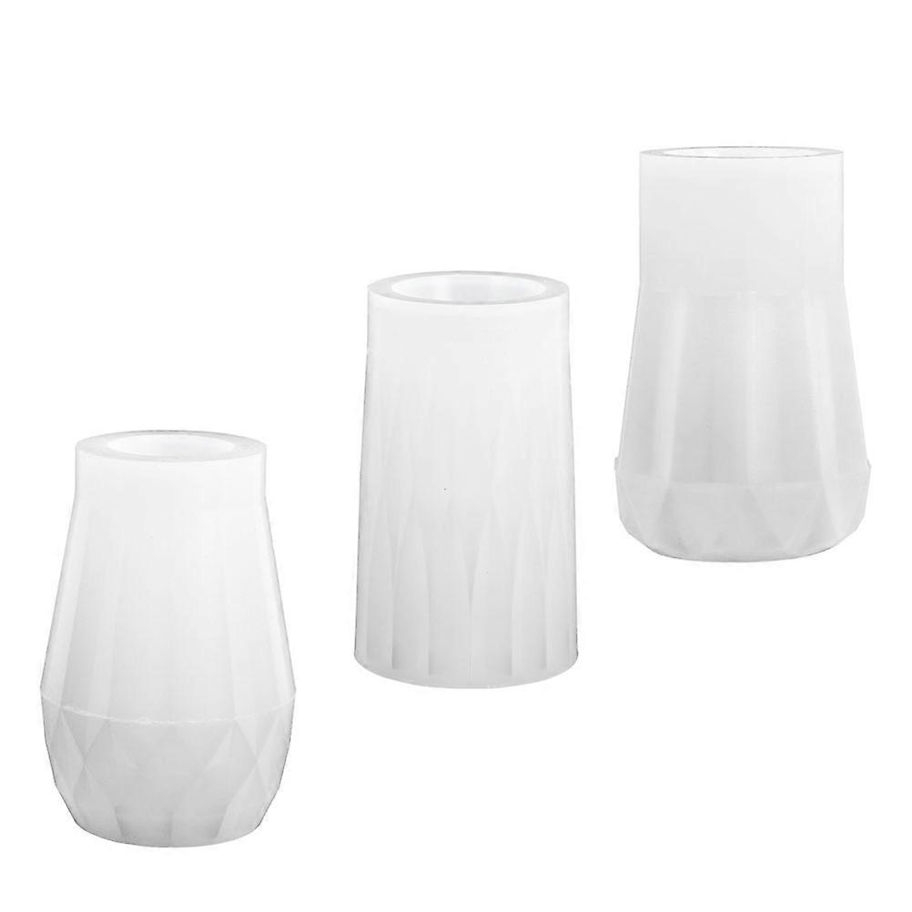 DIY Epoxy Mold Silicone Vase Mold for Storage Container 3Pcs Set