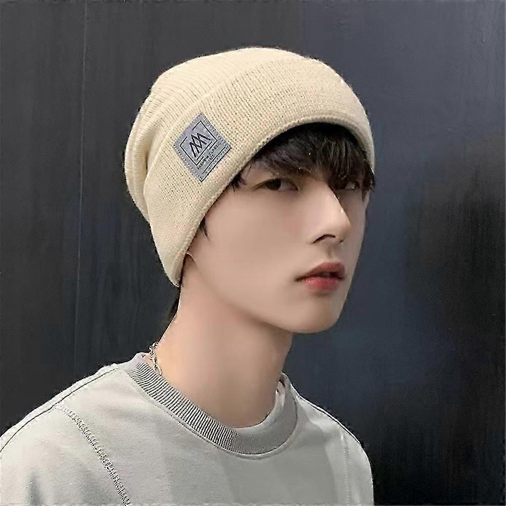 Hat Men Winter Windproof Cold Warm Wool Cap Knitted Cap