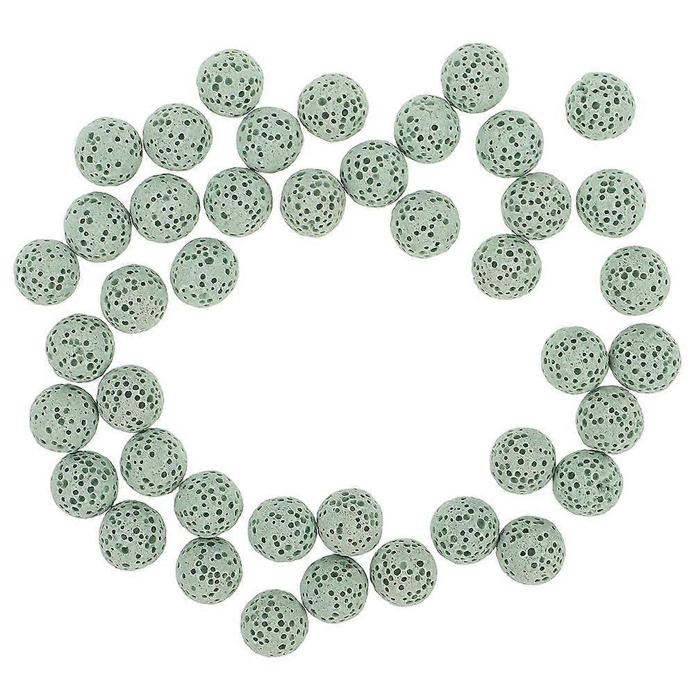 Lava Stone Aromatherapy Diffuser Beads For Driving Office Use Fragrance 195 Pcs Light Green Round Air Freshening