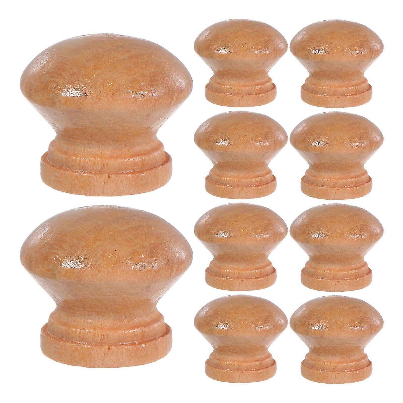 Boho Style Wooden Cabinet Knobs for Drawer Handles 20Pcs Round Pulls