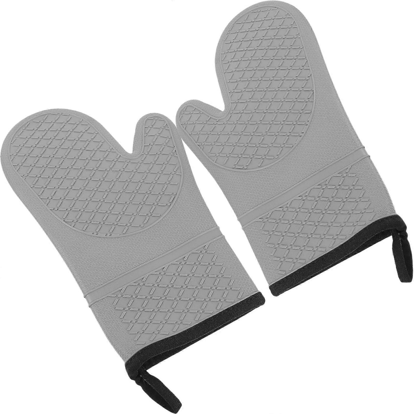 Protective Oven Gloves for Baking 3Pairs Heat Resistant Non-Slip Mitts
