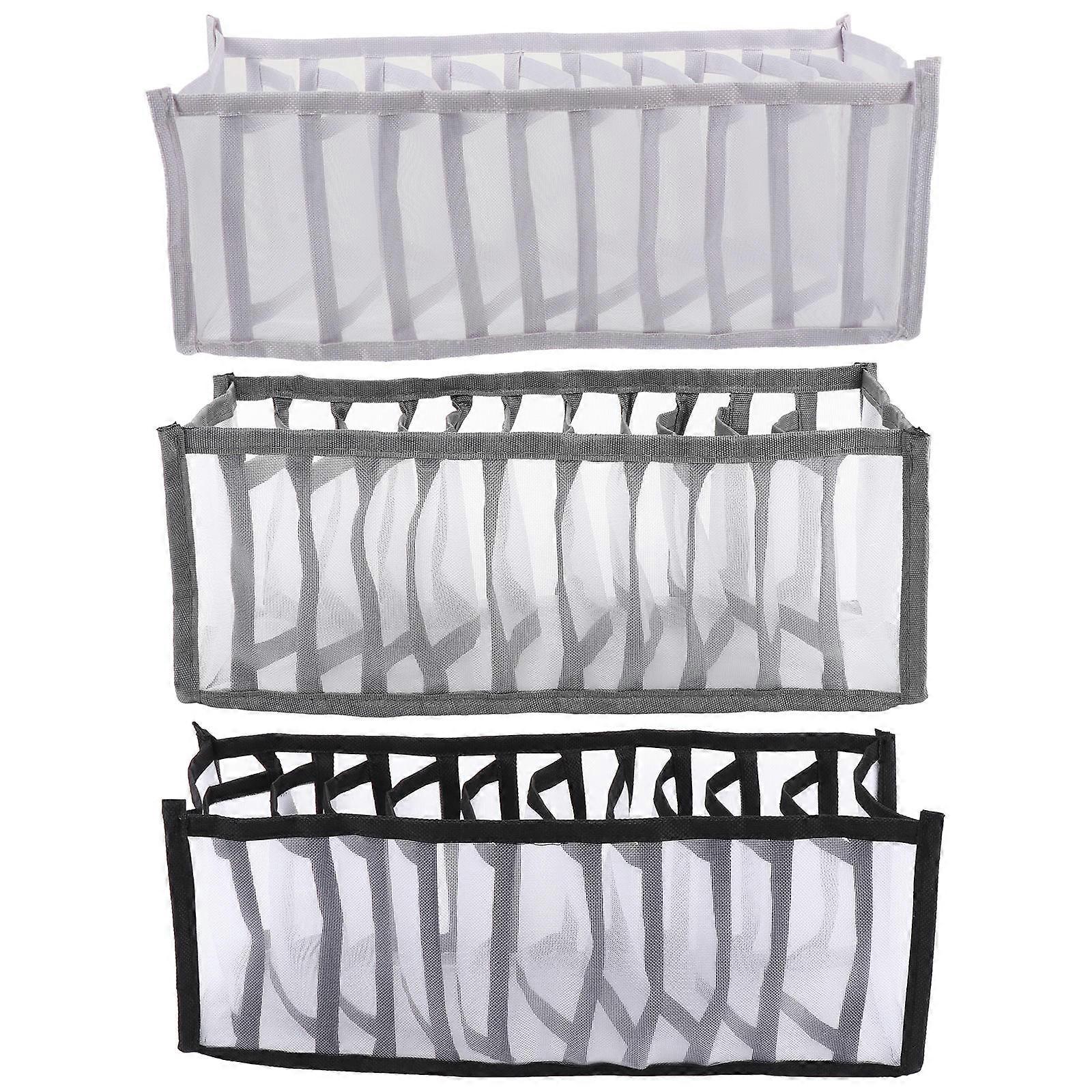 Socks Storage Boxes Plastic Organizer for Storage Use 6Pcs