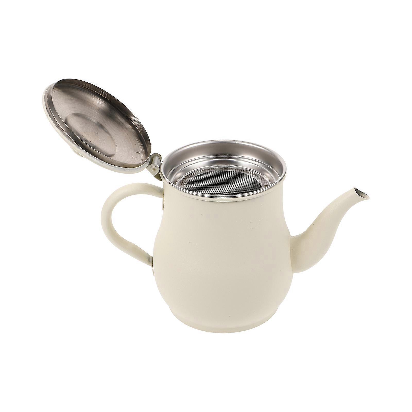 Kitchen Oil Storage Pot with Fine Mesh Strainer for Filtering 3Pcs Set