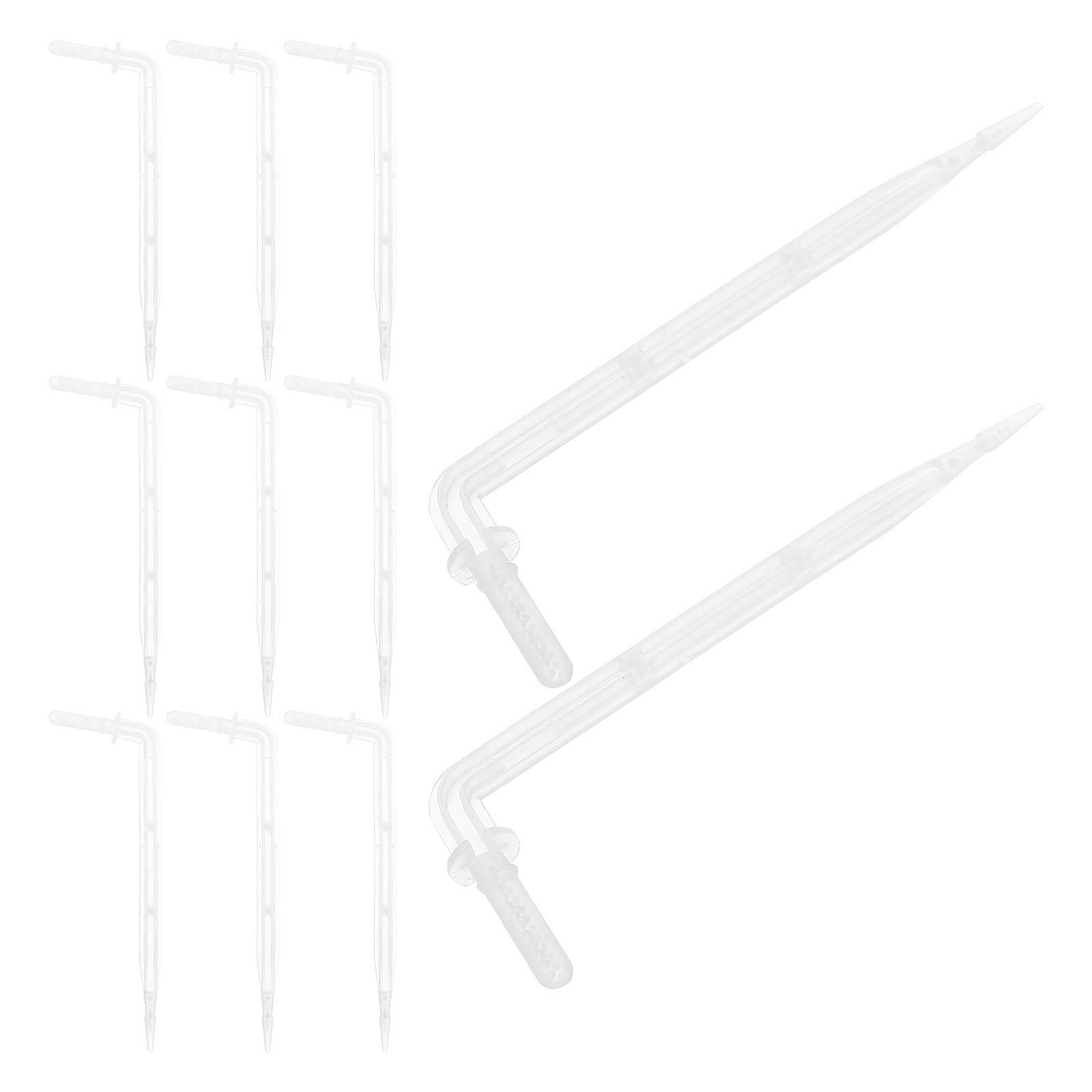 50Pcs Drip Emitters Curved Arrow Dripper Gardening Equipment Transparent Pom Material For Precision Drip