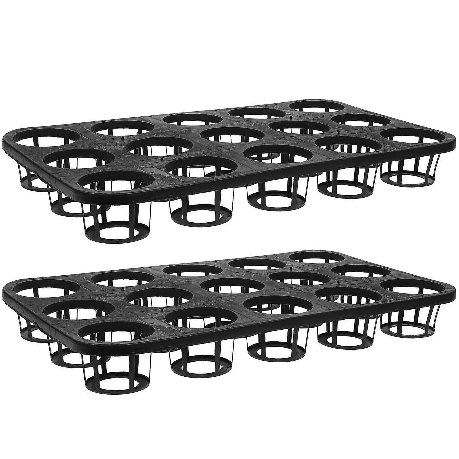 Growing Trays Practical Flower Tray Holder for Planting Use 4Pcs