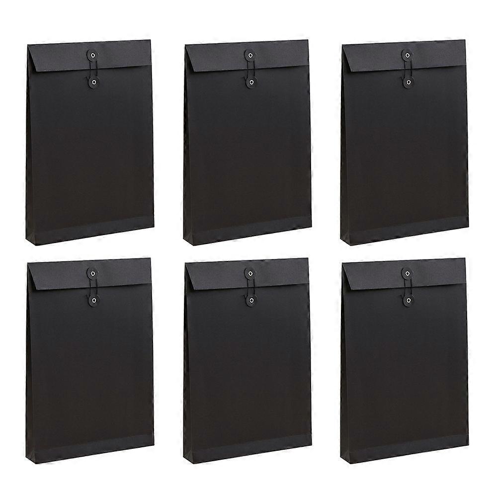 Clothes Packing Bag Black File Bag for Files Holding 12Pcs Paper Organizer