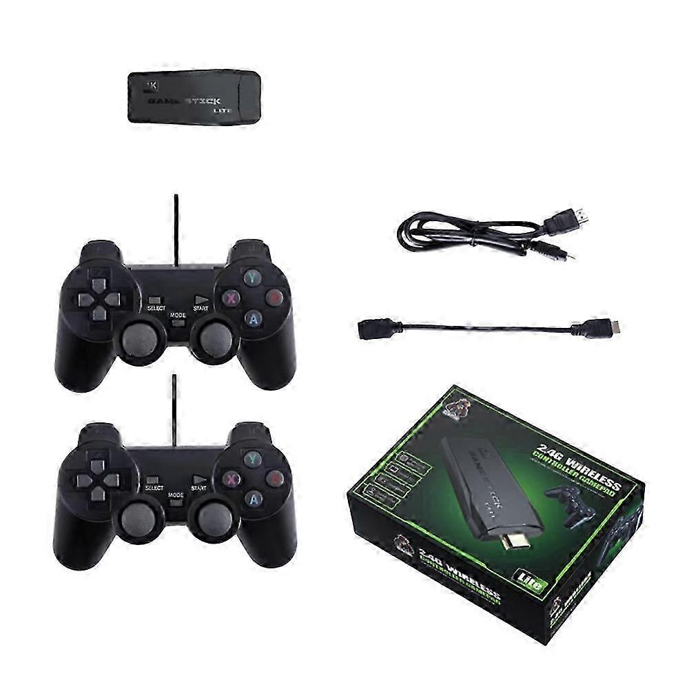 Wireless 4K HDMI Video Game Console Retro 10000+Games TV Stick 64G w/ 2x Gamepad 2025