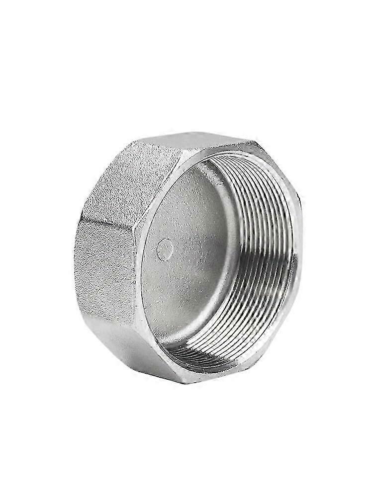 2025 1 piece 304 stainless steel hexagonal pipe cap multilateral internal thread plug internal thread pipe plug threaded head pipe plug (304 DN25)